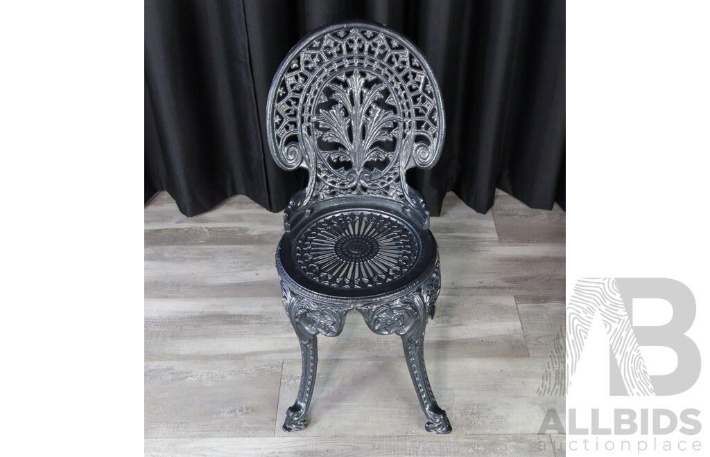 Pair of Cast Alloy Outdoor Chairs