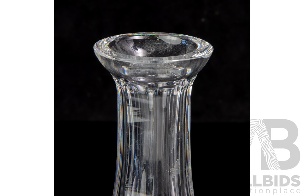 Vintage Waterford Crystal Ships Decanter and Stopper in Lismore Pattern