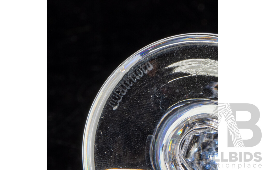 Set Six Vintage Waterford Crystal Sherry or Port Glasses in Alana Pattern