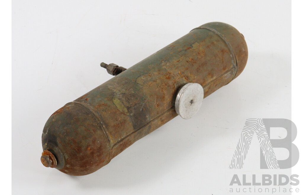 Collection of Three Vintage Lawnmower Fuel Tanks
