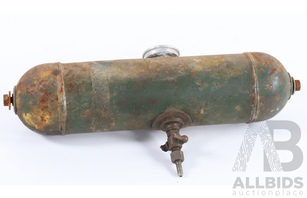 Collection of Three Vintage Lawnmower Fuel Tanks