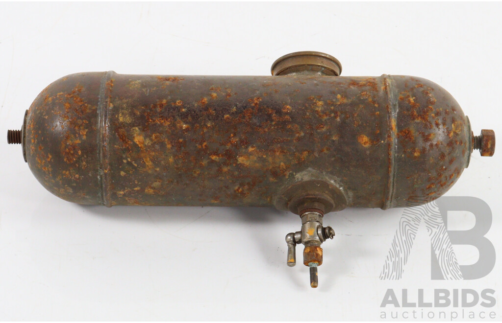 Collection of Three Vintage Lawnmower Fuel Tanks