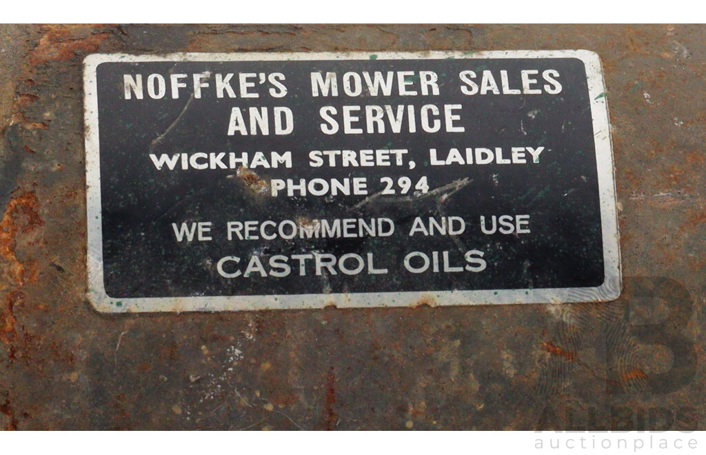 Collection of Three Vintage Lawnmower Fuel Tanks