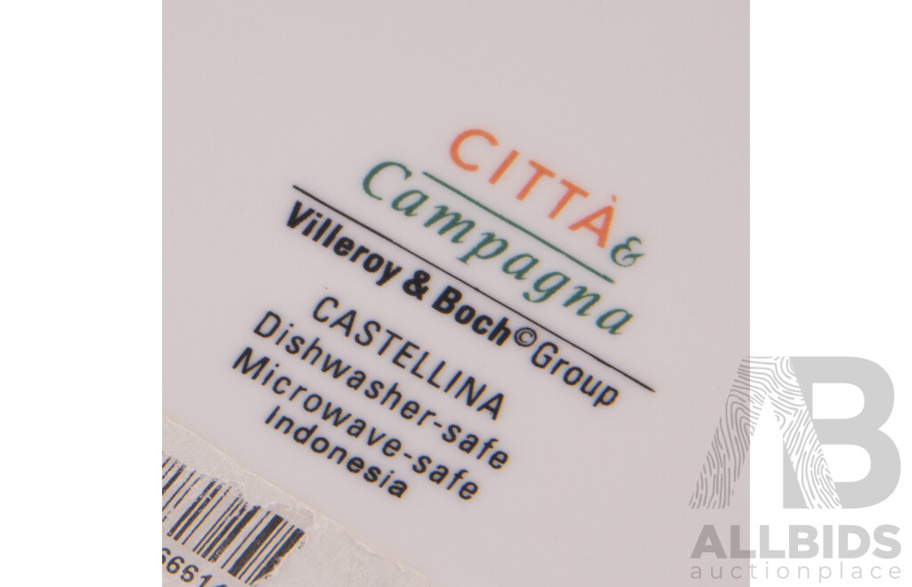 Villeroy & Boch Large Porcelain Botanica Designed by Susan Ellis Williams Oval Baking Dish, Teapot in Castellina Pattern & Teapot in Peite Fleur Pattern