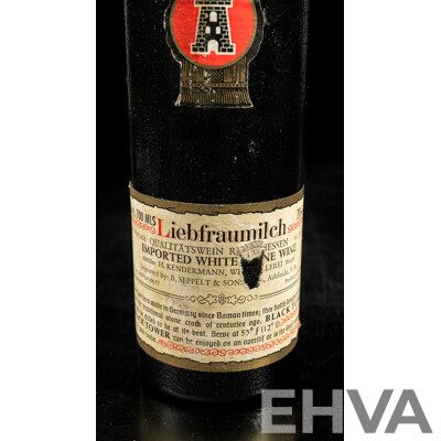 Vintage Black Tower Imported White Rhine Wine