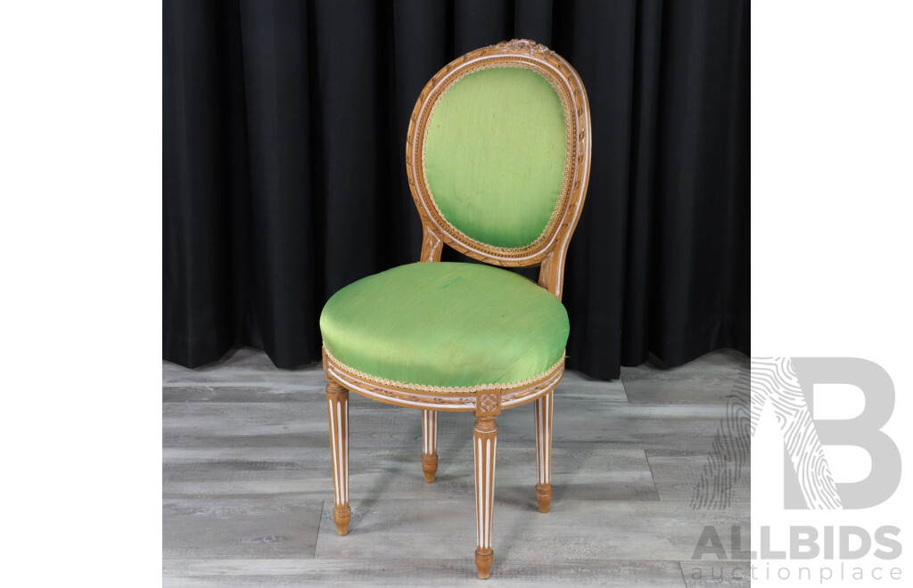 Reproduction Louis XVI Medallion Back Dining Chair