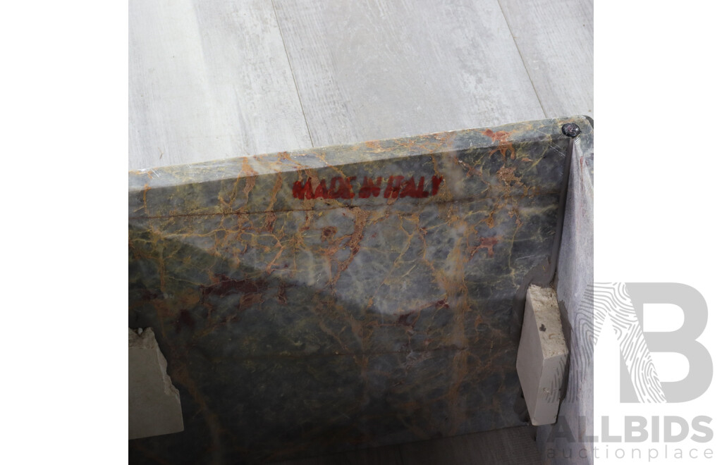 Marble Single Pedestal Occasional Table