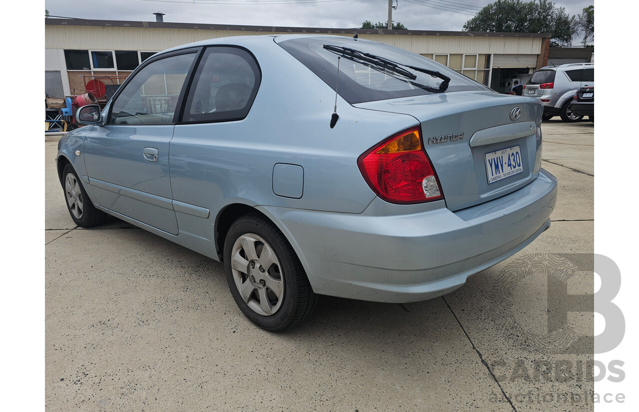 3/2004 Hyundai Accent 1.6 LS 3d Hatchback Blue 1.6L