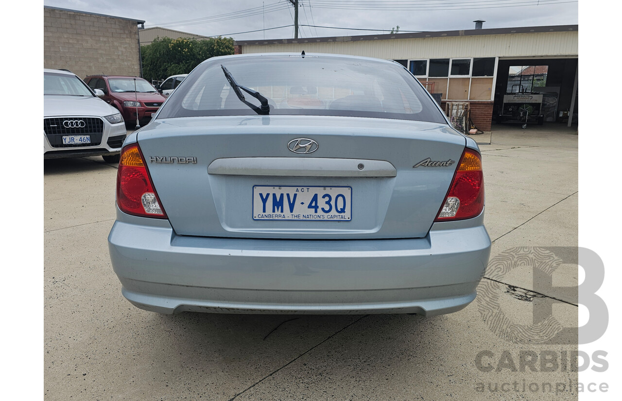 3/2004 Hyundai Accent 1.6 LS 3d Hatchback Blue 1.6L