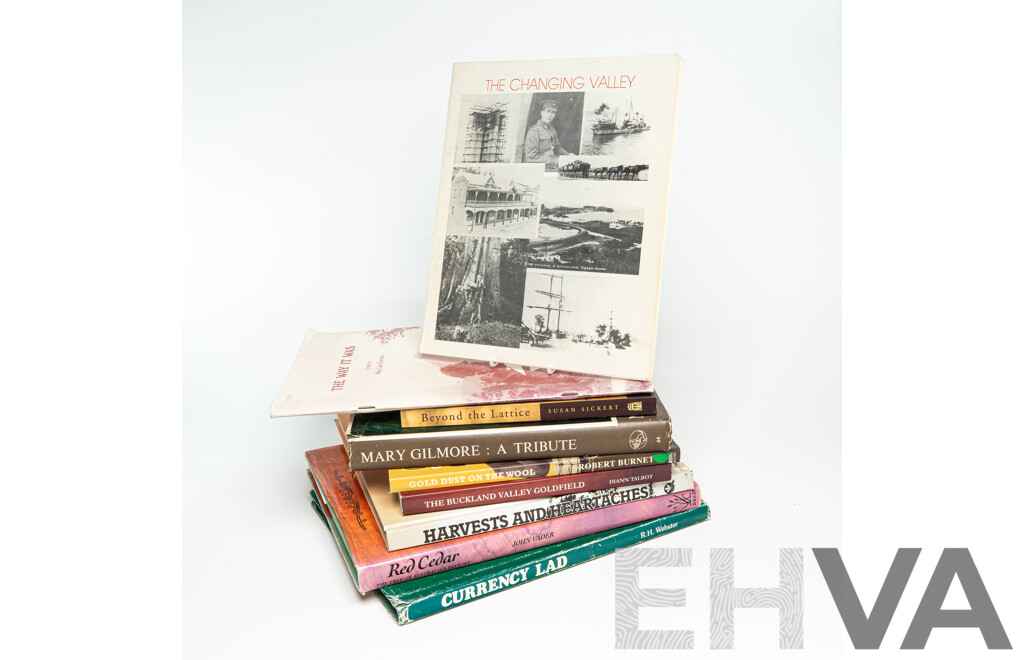 Collection Eight Books Relating to Australian Local History