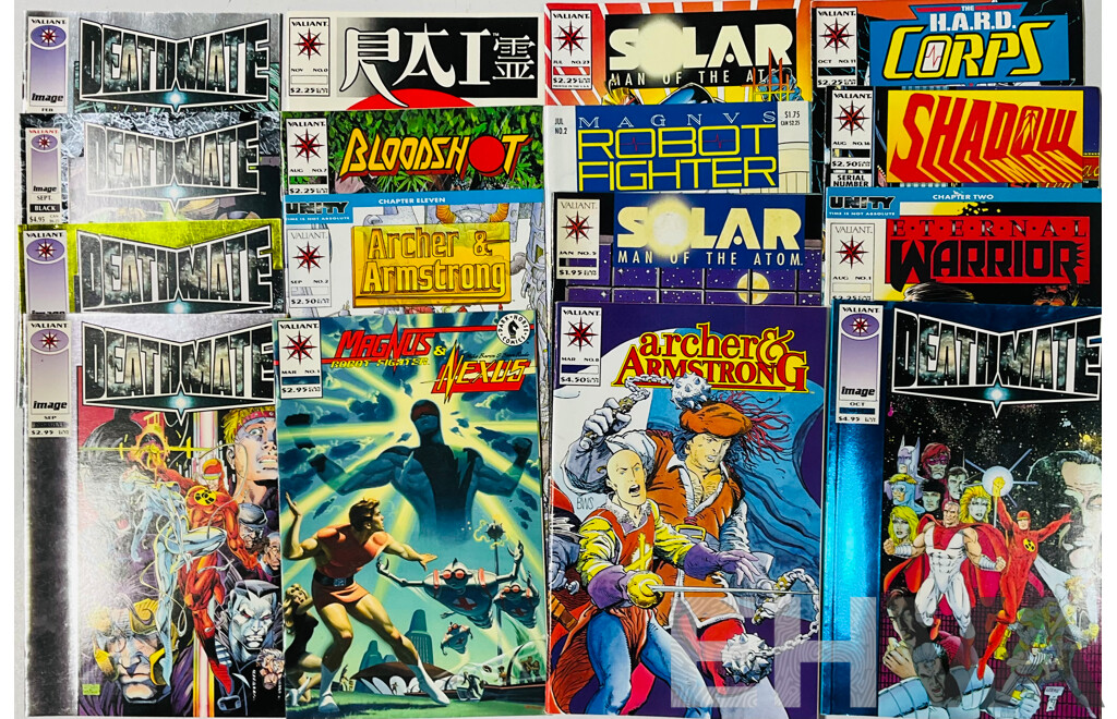 Collection of Several Single Issue Comics From Valiant Comics Including Solar: Man of the Atom, Magnus, Robot Fighter and More