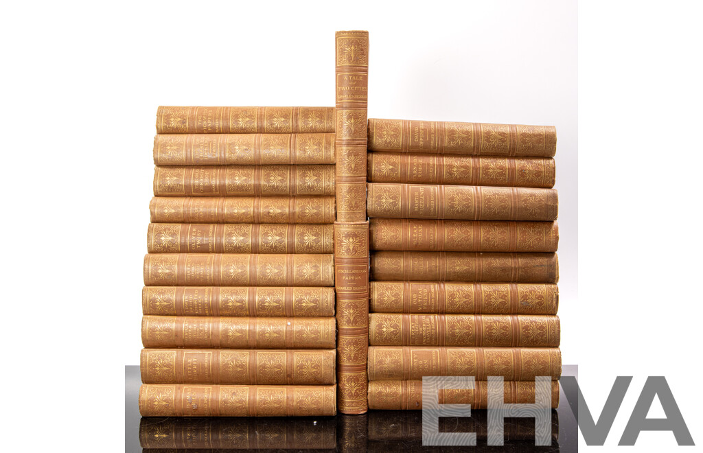 Antique Set 21 Volumes Special Authorised Edition of the Works of Charles Dickens, Cassel & Co, Hardcovers