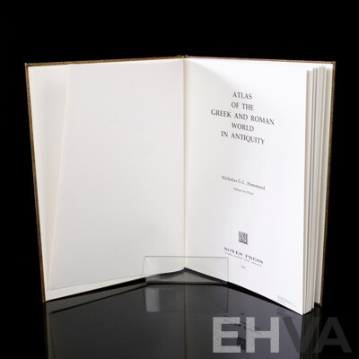 The Atlas of the Greek & Roman World in Antiquity, Nicholas G L Hammond, Noyes Press, NJ, 1981, Hardcover