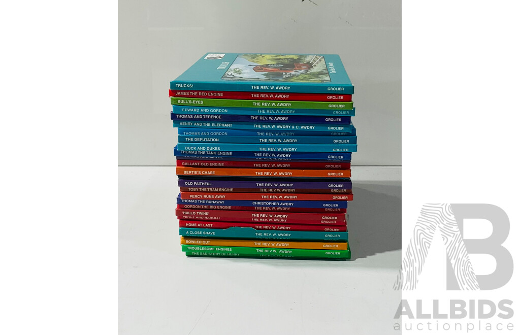 Collection 27 Thomas the Tank Engine Books, From the Thomas the Tank Engine Book Club, Grolier, All Hardcovers