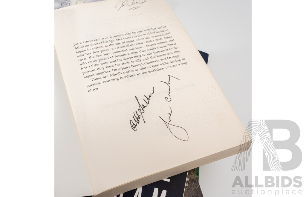 Collection Six Books All Signed by the Authors Including Gardens in Time and More