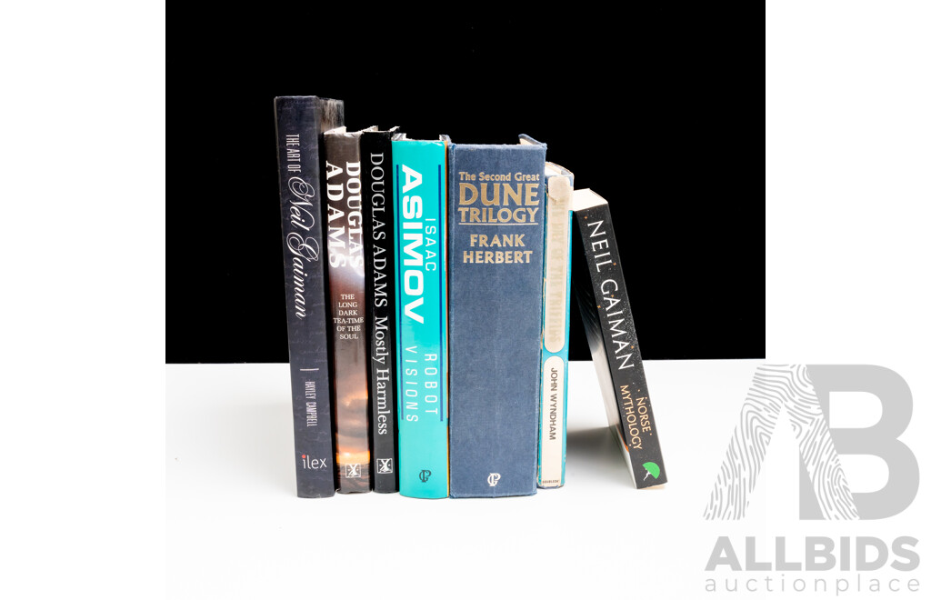 Collection Books Including Dune, Douglas Adams, Neil Gaiman and More
