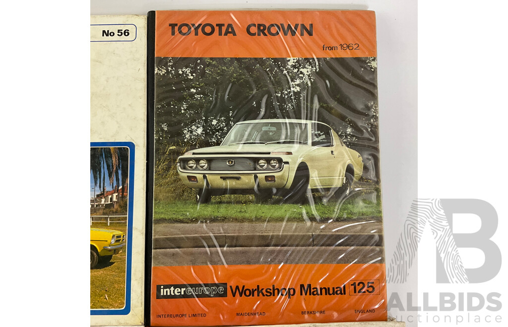Assortment of Automotive Workshop Manuals Including Torana, Gemini, Galant, Corona, Sigma, Crown