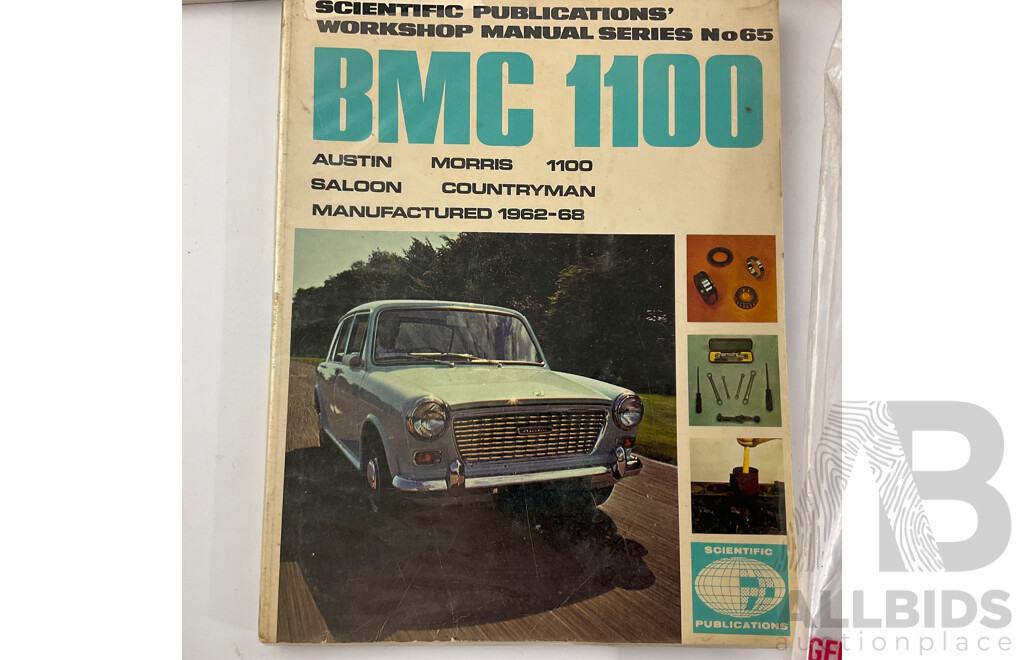 Assortment of European Automotive Workshop Manuals Including VW Passat, BMC 1100, FSO 125P, VAZ, Lada