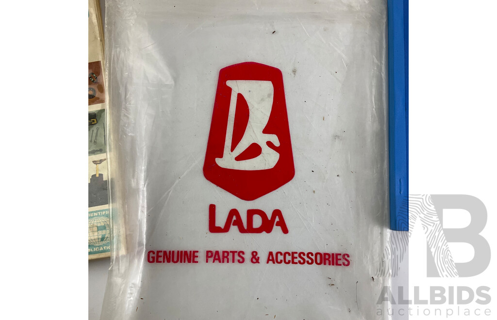 Assortment of European Automotive Workshop Manuals Including VW Passat, BMC 1100, FSO 125P, VAZ, Lada