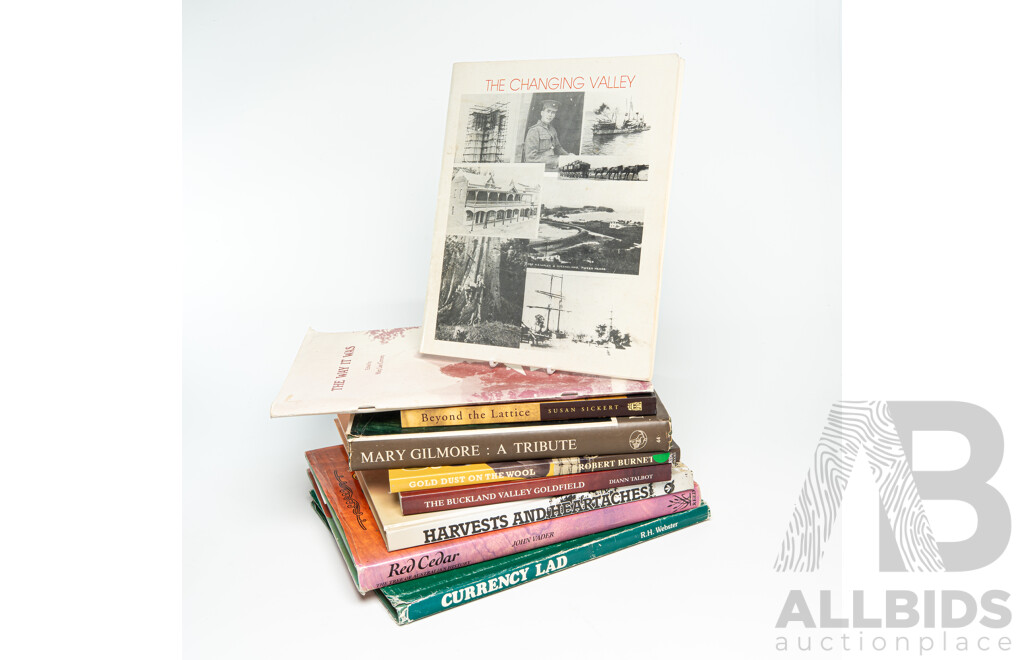 Collection Eight Books Relating to Australian Local History