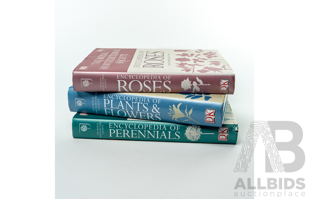 Three Volumes Royal Horticulture Society Publications, All Hardcovers with Dust Jackets