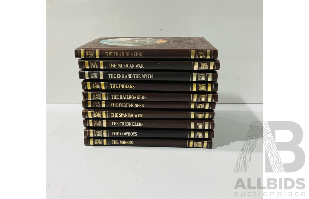 Ten Volume Set, Time Life Books, the Old West Series, Embossed Hardcovers