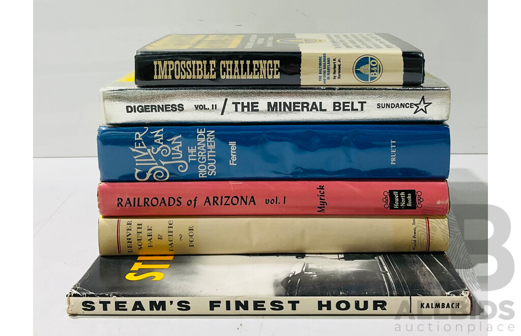 Collection Books Relating to American Trains and Regional Train History