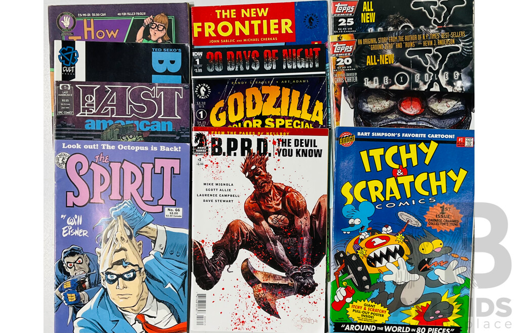 Collection of Several Single Issue Comics From Several Publishers Including Sink, the X-files and More