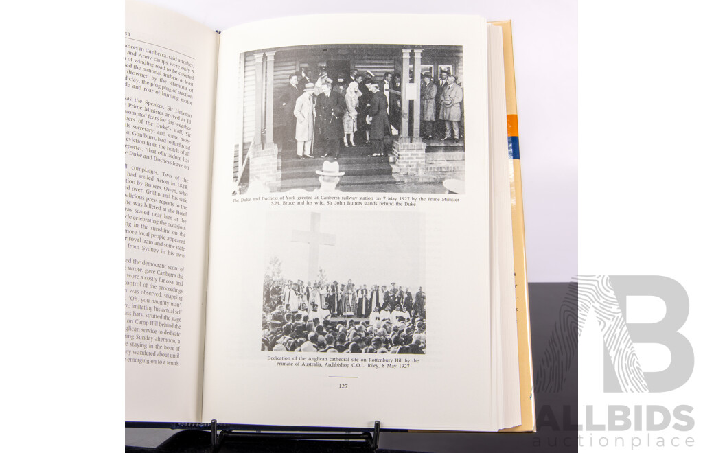 Canberra 1913 to 1953, J Gibbney & Canberra 1954 to 1980, Eric Sparke, AGPS, 1988, Both Hardcovers with Dust Jackets