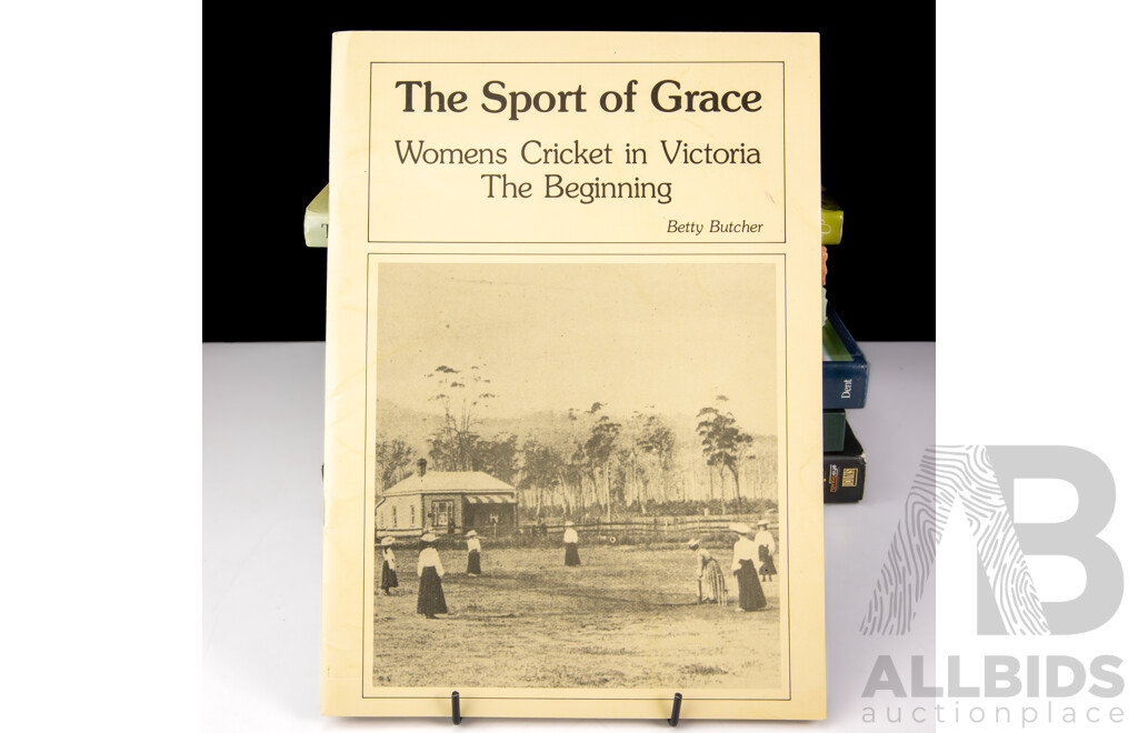 Collection Books Relating to Cricket Including First Edition the Basin, Signed by Both Authors, and Much More