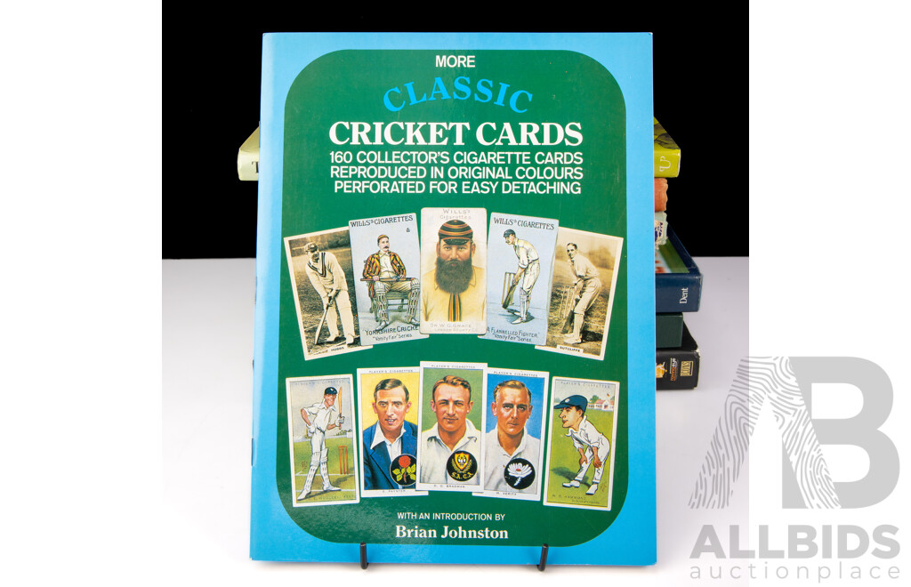 Collection Books Relating to Cricket Including First Edition the Basin, Signed by Both Authors, and Much More