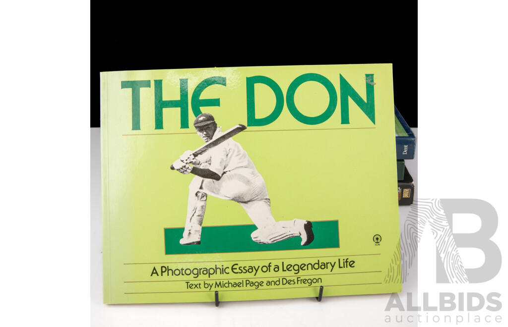 Collection Books Relating to Cricket Including First Edition the Basin, Signed by Both Authors, and Much More