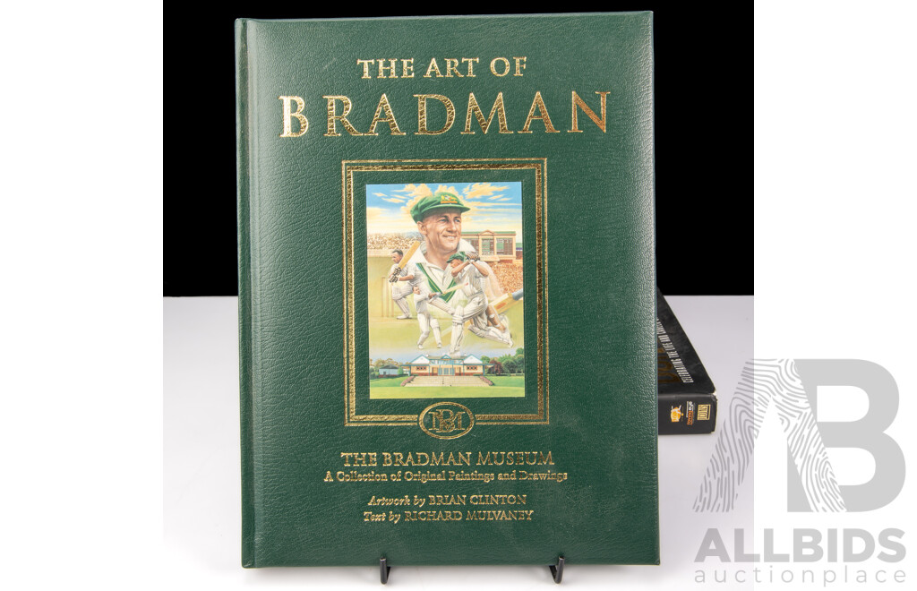 Collection Books Relating to Cricket Including First Edition the Basin, Signed by Both Authors, and Much More