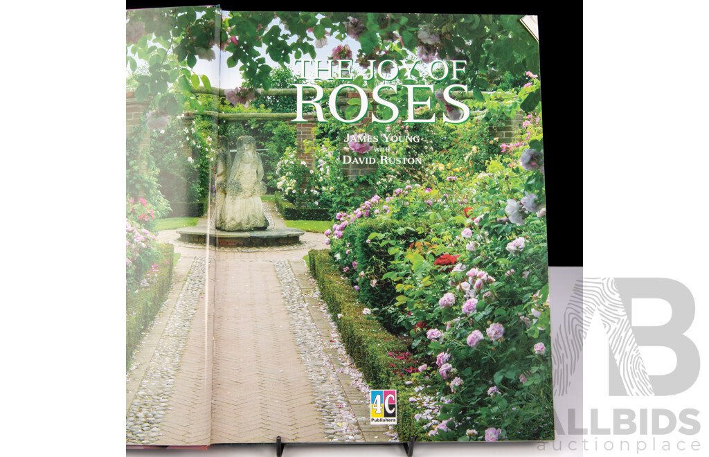 Collection Four Books Relating to Roses Including Stirling Macoboys Roses and Ore, All Hardcovers, Three with Dust Jackets