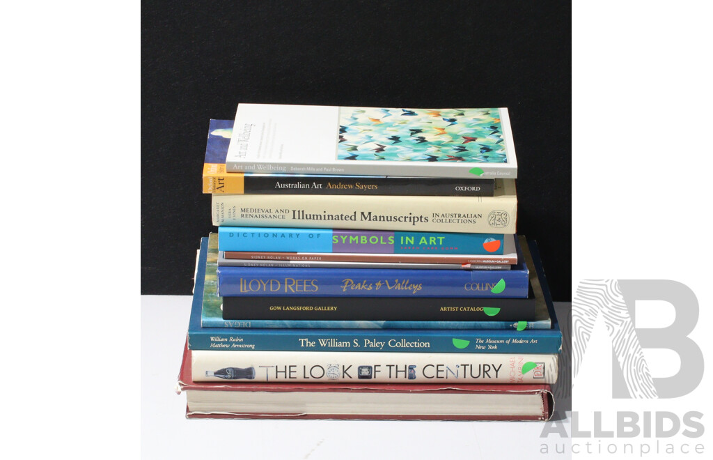 Collection Books Relating to Art Including Australian Art, Illuminated Manuscripts and More