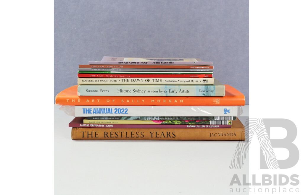 Collection Books Regarding Australian Art and Artists