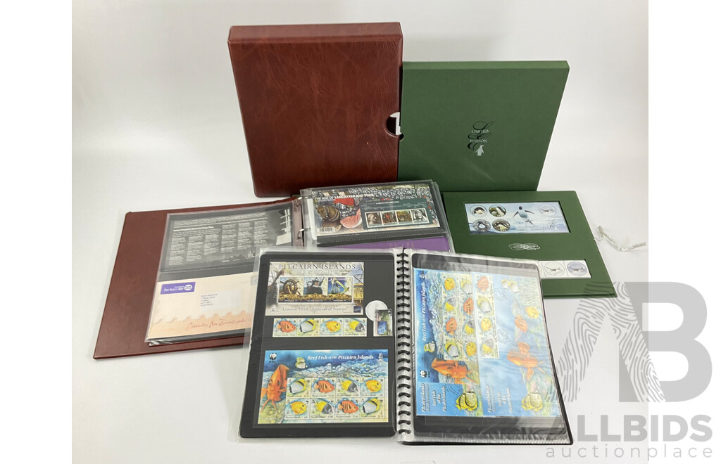 Album of United Kingdom Royal Mail Presentation Packs, Pitcairn Islands Stamp Packs and First Day Covers, Limited Edition Penguins of Antarctica