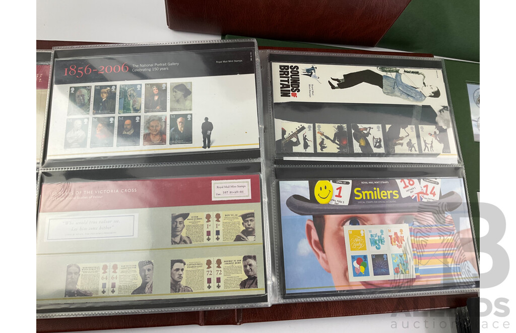 Album of United Kingdom Royal Mail Presentation Packs, Pitcairn Islands Stamp Packs and First Day Covers, Limited Edition Penguins of Antarctica