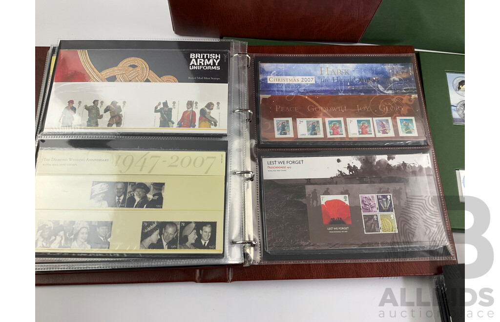 Album of United Kingdom Royal Mail Presentation Packs, Pitcairn Islands Stamp Packs and First Day Covers, Limited Edition Penguins of Antarctica