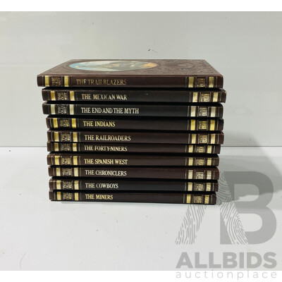Ten Volume Set, Time Life Books, the Old West Series, Embossed Hardcovers