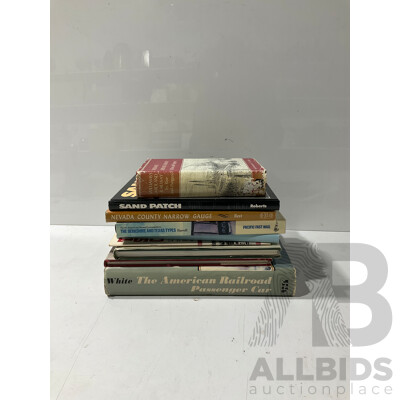 Collection Books Relating to American Trains and Regional Train History