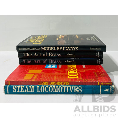Collection Five Books Relating to Model Trains and Railways