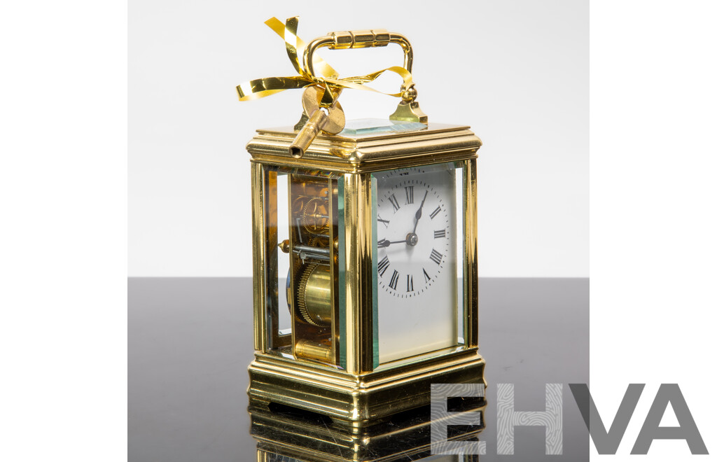 French Brass Cased Carriage Clock by Richard and Co