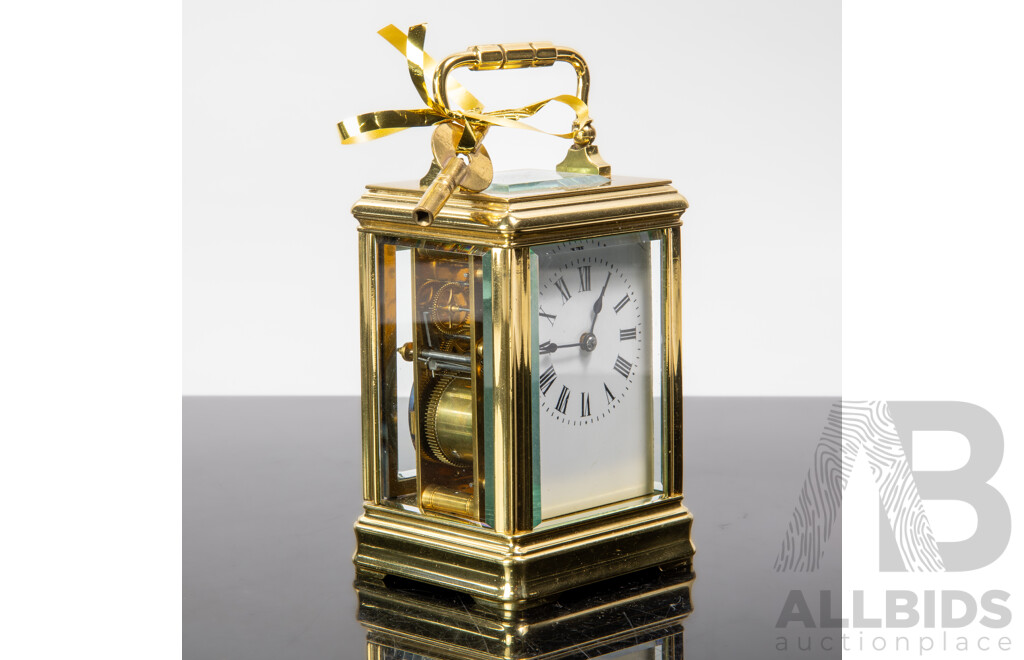 French Brass Cased Carriage Clock by Richard and Co