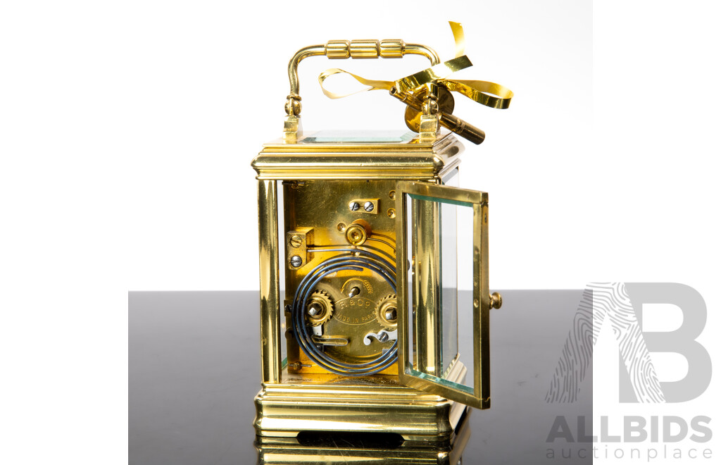 French Brass Cased Carriage Clock by Richard and Co