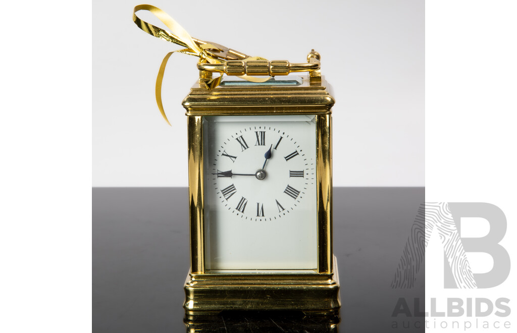 French Brass Cased Carriage Clock by Richard and Co