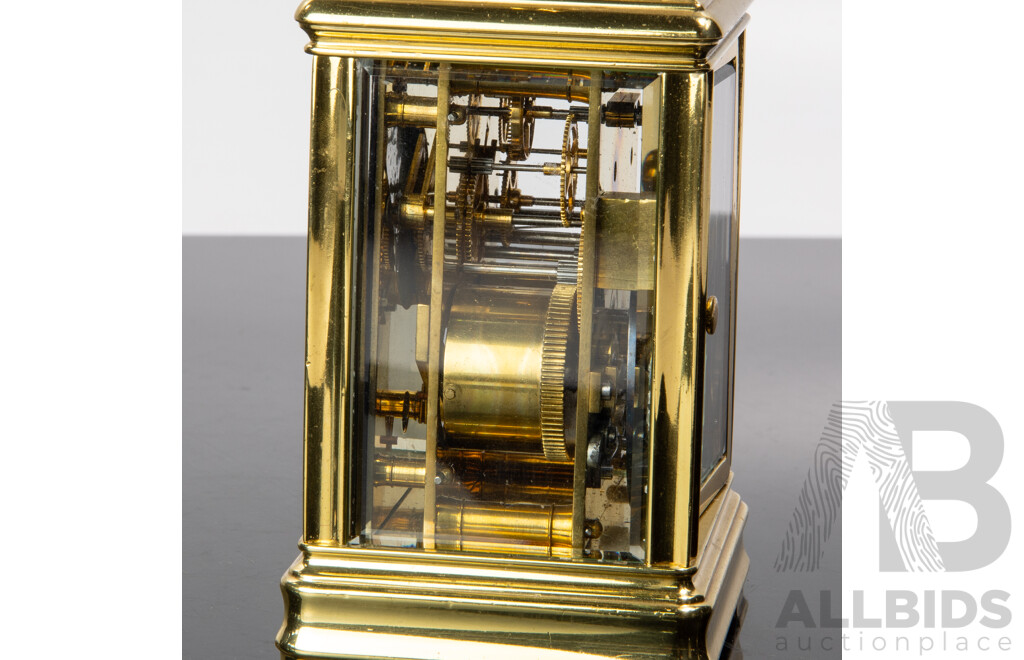 French Brass Cased Carriage Clock by Richard and Co