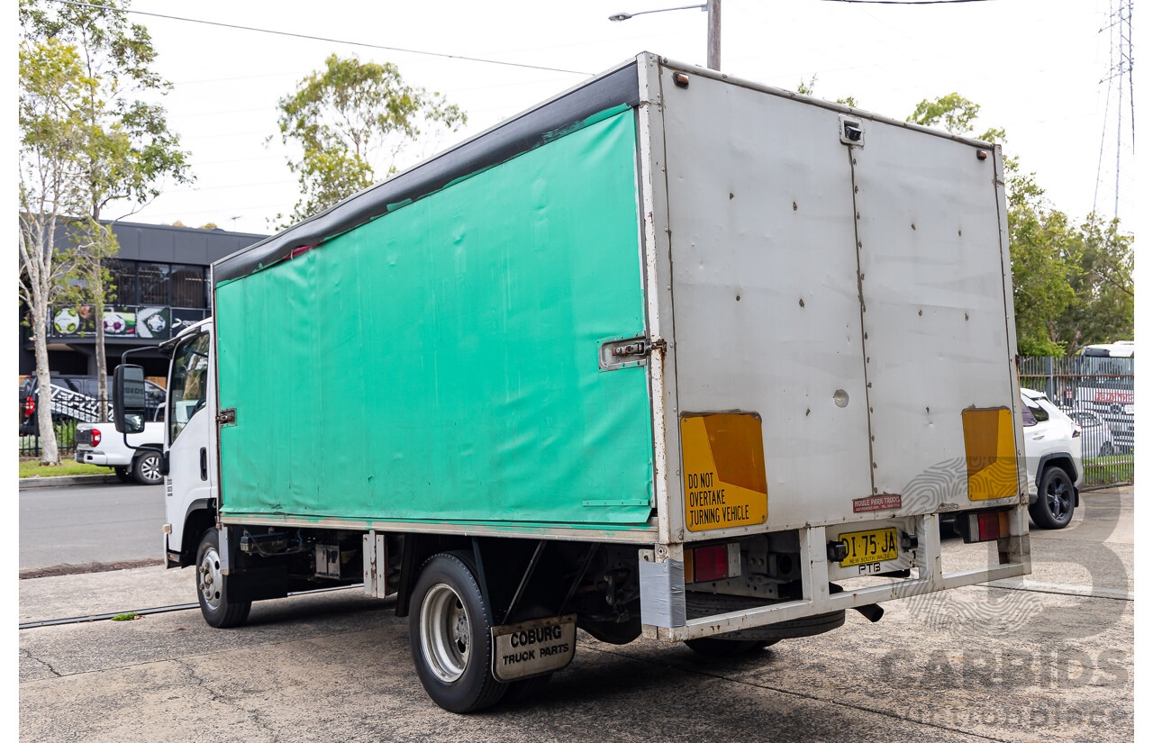 11/2009 Isuzu NPR200 Medium 4x2 NH C/Chas Curtain Side White Turbo Diesel 5.2L