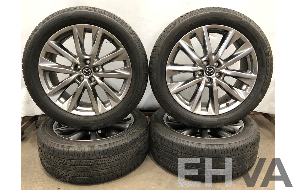 2018 Mazda CX9 Azami 20 Inch Five Stud Factory Alloy Wheels with Bridgestone Ecopia H/L 422 Plus Tyres - Set of Four
