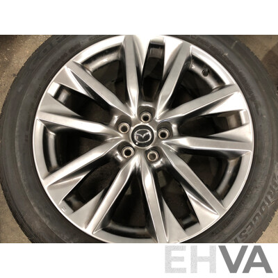 2018 Mazda CX9 Azami 20 Inch Five Stud Factory Alloy Wheels with Bridgestone Ecopia H/L 422 Plus Tyres - Set of Four